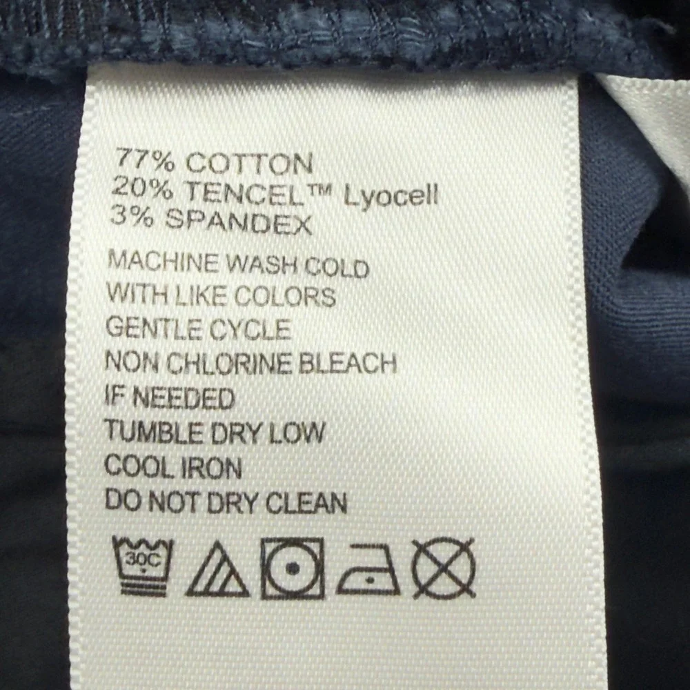 Tommy Bahama Chino Shorts Mens 35x10 Navy Blue Boracay Cotton Blend Soft Stretch